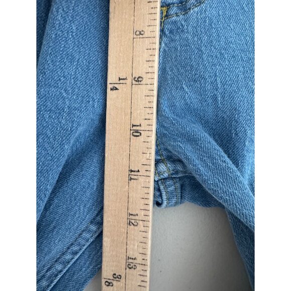 Lee High Rise Flare Jeans western‎ Two-Tone Blue Wash 90s Size 26 - Picture 6 of 9